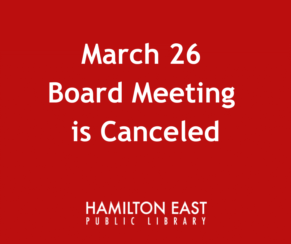 3-26-20 Board Meeting Canceled